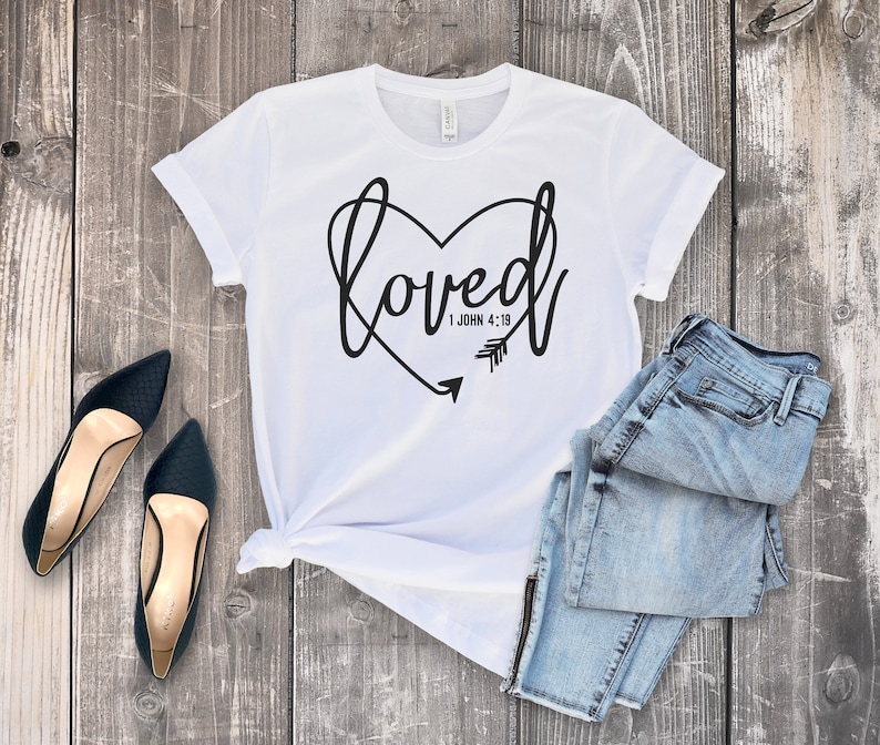 Loved Shirt Love Tee Shirts With Sayings for Women - Etsy
