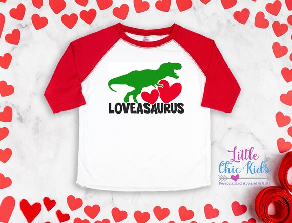 Love Dinosaur Valentines Shirt - Etsy 
