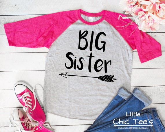Big Sister Shirt Big Sister Announcement Shirt for a Big | Etsy