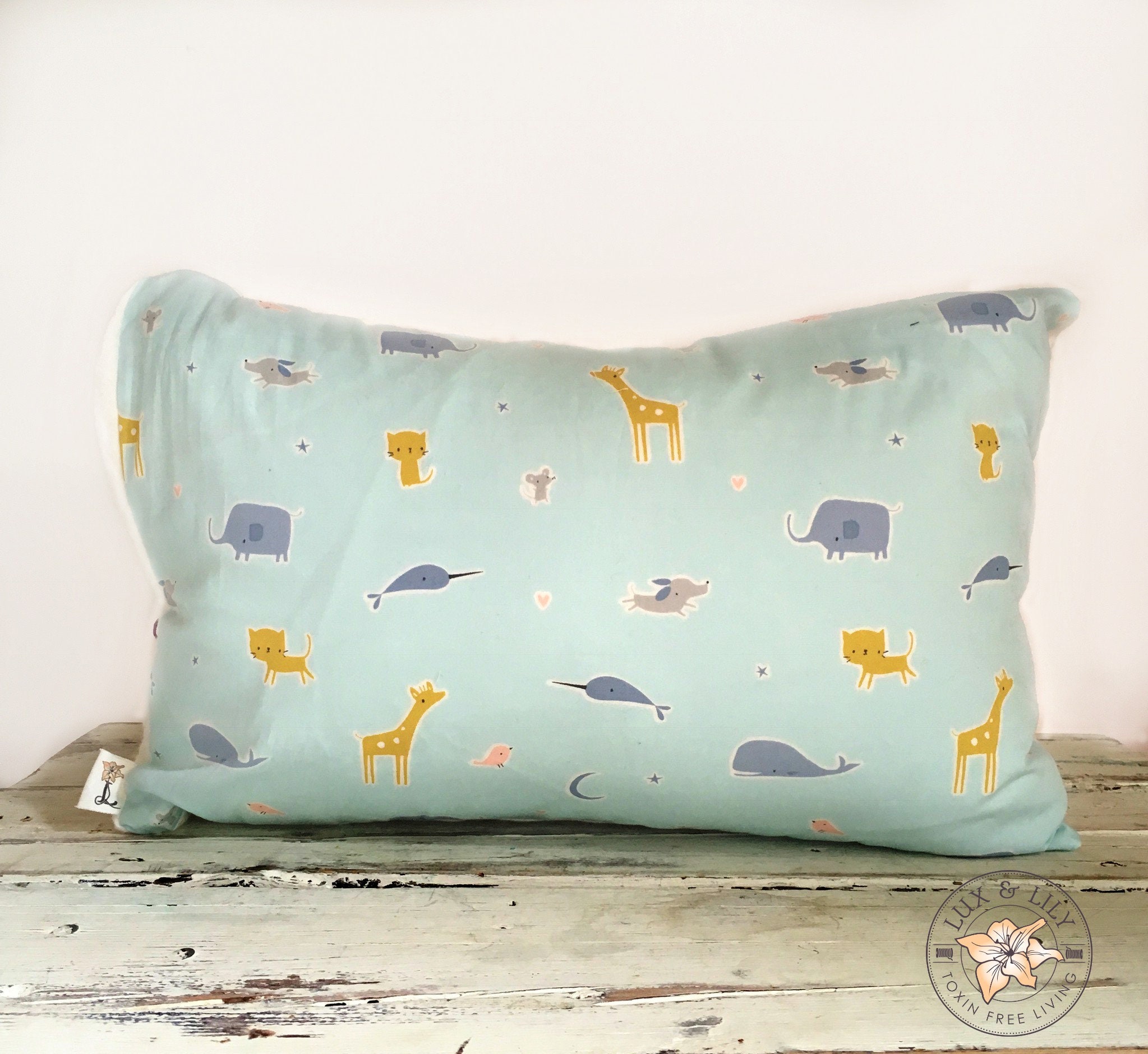 Organic Toddler Pillow Filled with Natural Kapok Fibre/Free Etsy Italia