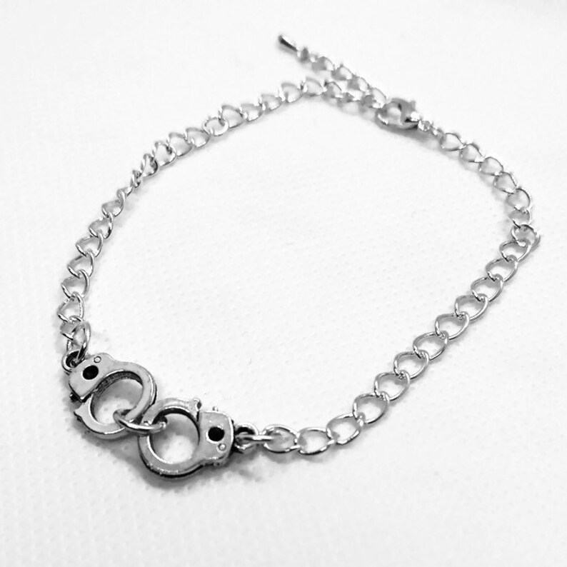 Silver Handcuffs Bracelet Silver Minimalist Bracelet | Etsy