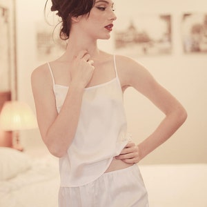 Lounge and Sleepwear - Women Silk Pajamas Set - Silk Sleepwear - Pajamas for Woman - Gift for her