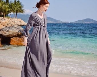 Maxi Dress Clothing Maternity - Elastic Waist - Bump Nursing Friendly - Plus size
