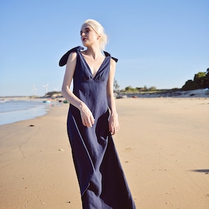 Linen Dress Maxi - Linen Dresses for Women - Summer Linen Dress