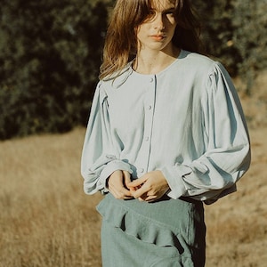 Shirt Long Sleeve - Linen Blouse Women - Women Linen Top