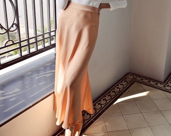 Silk Skirt Women - Silk Skirt Midi - Silk Skirt with Slit