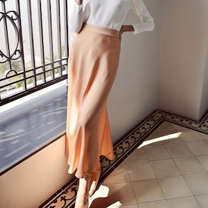 Silk Skirt Women - Silk Skirt Midi - Silk Skirt with Slit