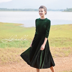 Mid calf new arrivals dresses with sleeves