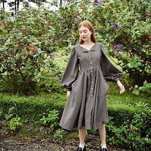 Vestido de cuadros vichy de manga larga