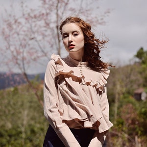 Long Sleeve Linen Shirt - Cotton Blouse Long Sleeves - Linen Tops Women - Autumn Shirt