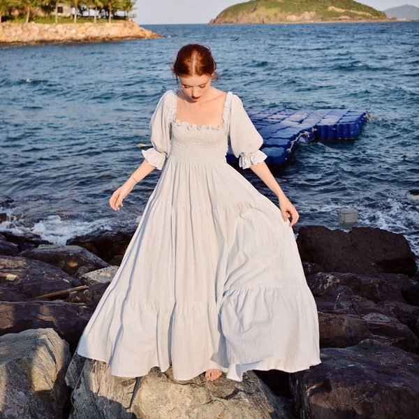 Cotton Maxi Dress Etsy