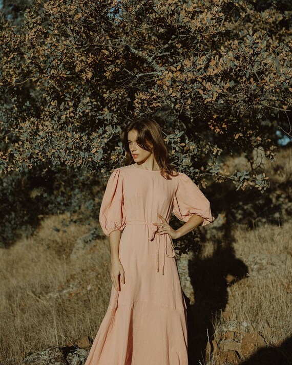 Linen Maxi Dress Linen Tunic Linen 