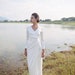 Silk Gown Draped - Women Party Dress - Ivory Wedding Dress - Women Silk Dress