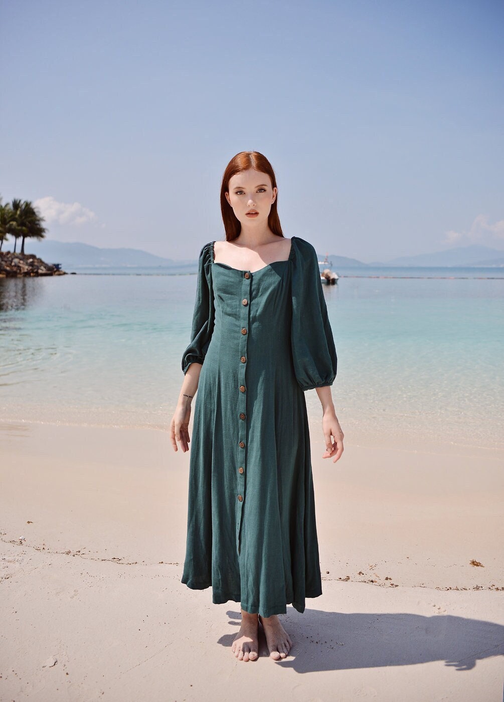 Long Sleeves Summer Dresses for Women Etsy
