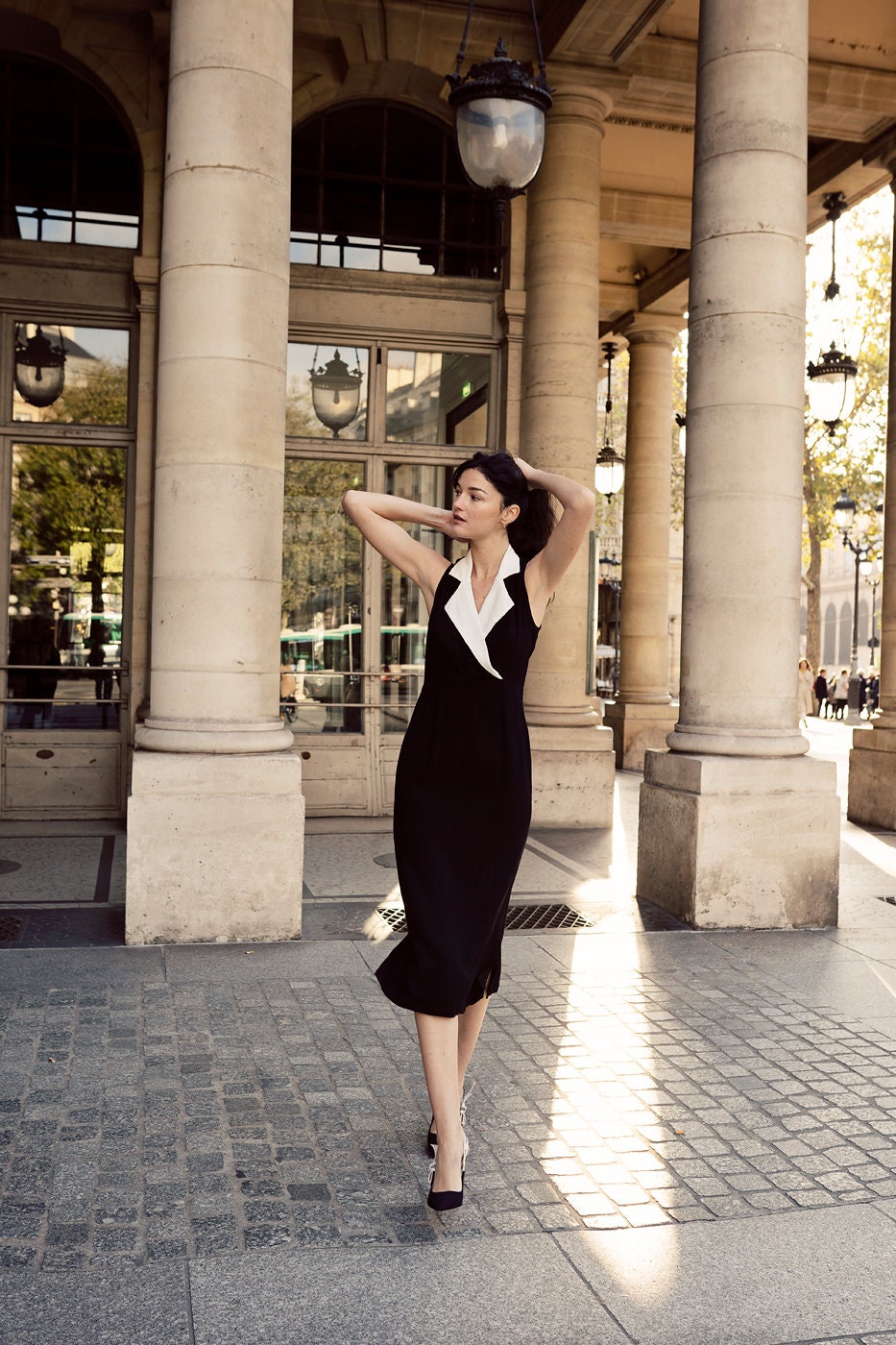 city chic black dress CITY CHIC Plus Size Sassy V Dress Black L/20W NWT $169