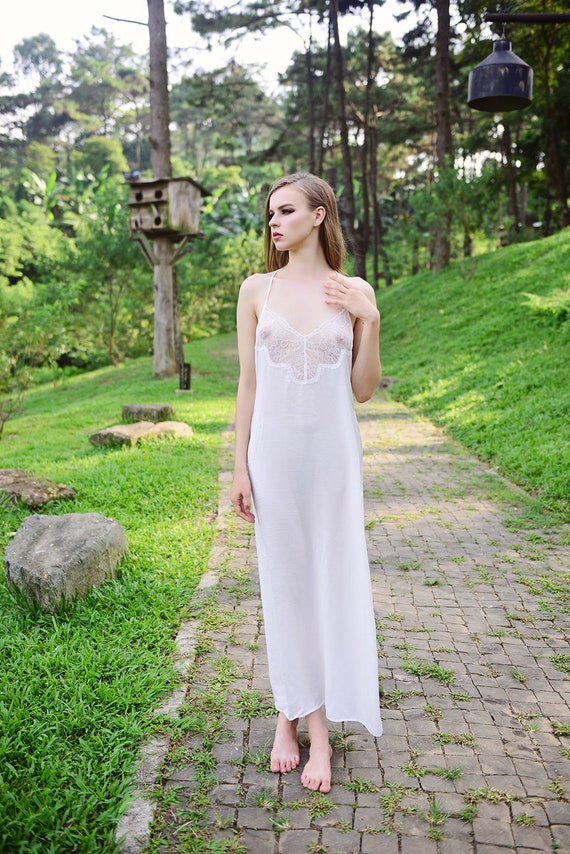 silk maxi nightdress