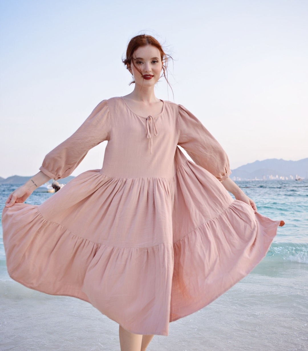 STKOOBQ Mini Robe D'été Décontractée à Manches Courtes Et épaules