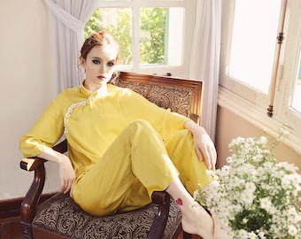 Silk Pajamas Women - Pajamas Set Long - Silk Sets Loungewear