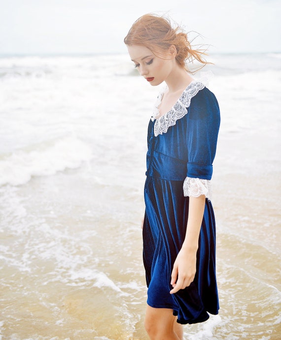 blue long sleeve midi dress Happy Sailed Dresses for Women Date Night Empire Ruched Waisted Slim Fit Irregular Hem Flared A-Line High Low Cocktail Party Fashion 2025 Navy Large : Clothing deep V (with hidden Ecom Body Type:WAIST SEAM New York & Co Color:Dark-Green