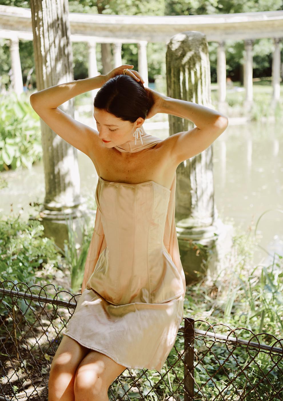 short wedding dress with scarf scarf mini dress White Dress For Bridal Shower