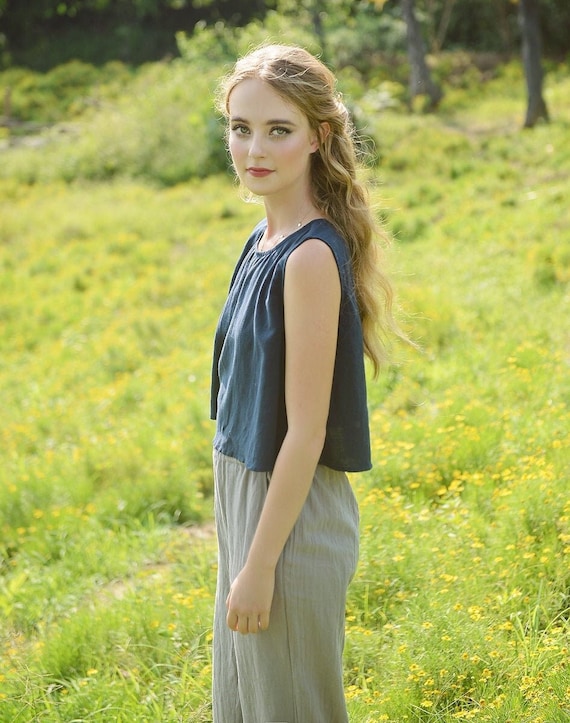 Linen Shirt Sleeveless - Loose Summer Women Clothes - Linen Tops Women