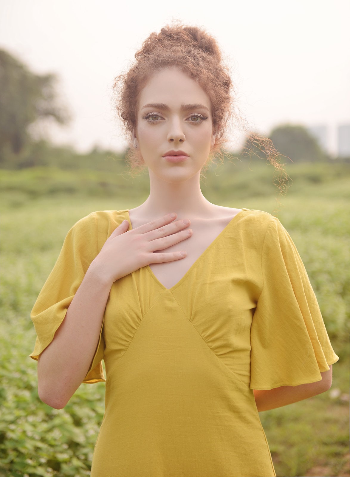 Long Cotton Dress - Gold Dress - Dress for Women - Summer Dress - Comfy  Floorlength Dress - Natural Fabric - Etsy