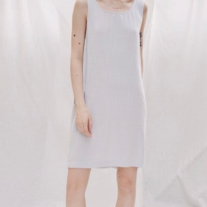 Summer Linen Dress Linen Dress Backless Cotton Slip Dress Natural Cotton image 6