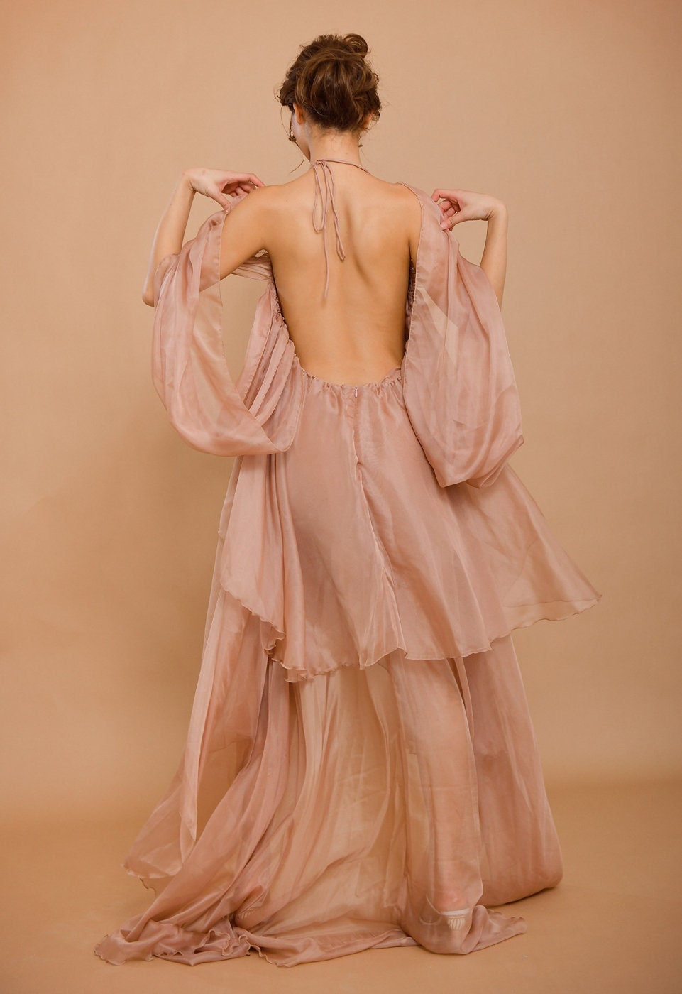 Maxi Sheer Dress Multiple Layers - Etsy