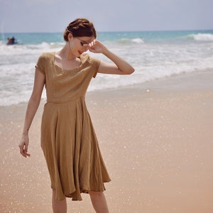 Linen Gauze Dress - Dresses for Women Summer- Gauze Dress Women image 9