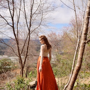 Silk Skirt Women Silk Skirt Full Length Silk Skirt Maxi image 9