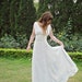 White Silk Dressing Gown - Goddess Dress - Cocktail Silk dress - Prom Silk dress - Reception Dress