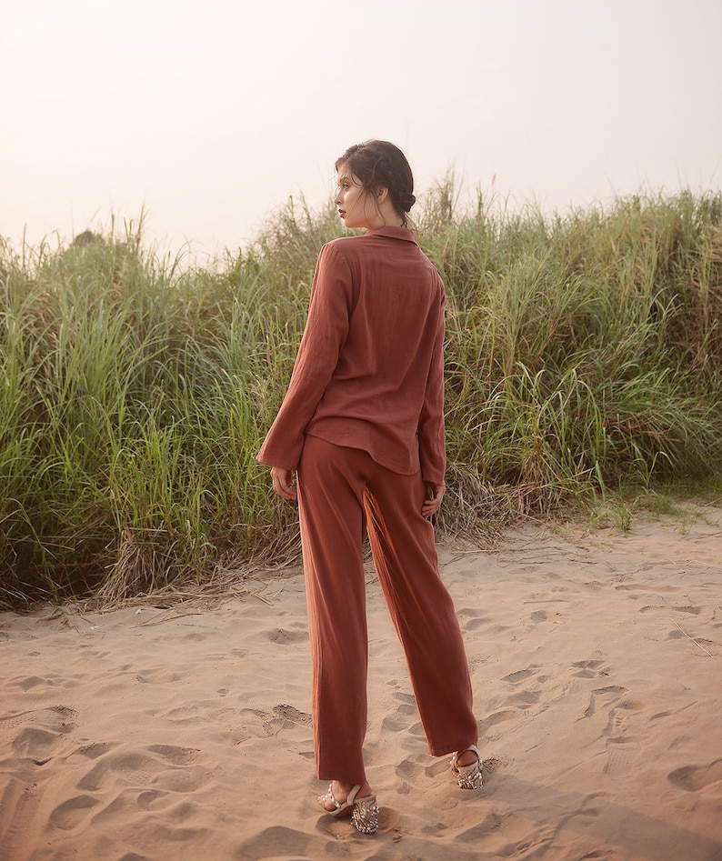 Women Pajamas Set Organic Cotton Pajamas Women Cotton Etsy Australia