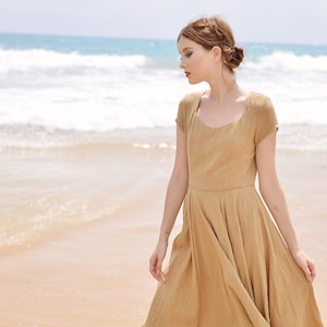 Linen Gauze Dress - Dresses for Women Summer- Gauze Dress Women image 3