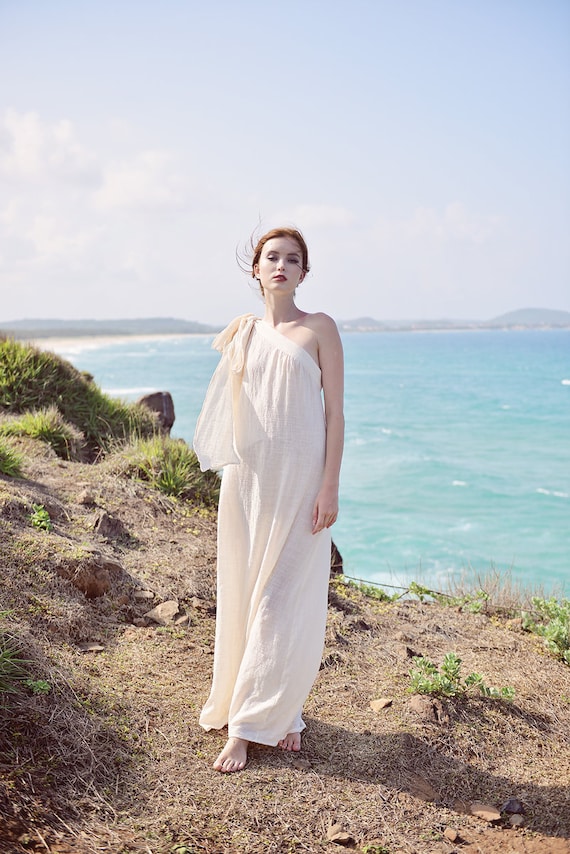 Gauze Tunic Dress - Summer Linen Dress - Caftan Moroccan Boho Dress - Flax  Clothing - Etsy