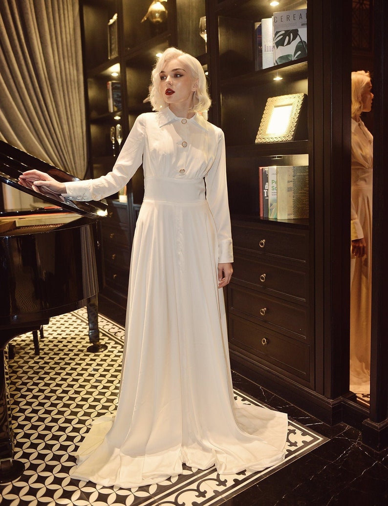 30's style wedding dresses Clearance