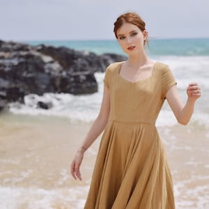 Linen Gauze Dress - Dresses for Women Summer- Gauze Dress Women image 6