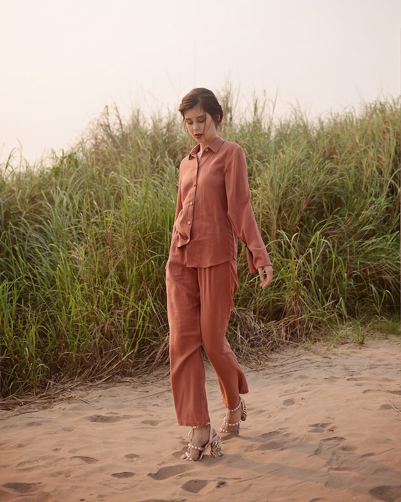 Women Pajamas Set Organic Cotton Pajamas Women Cotton Etsy Australia