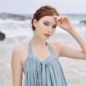 Gauze Dress Maxi - Summer Linen Dress - Linen Dresses Women