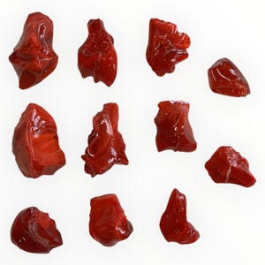 Ruby Amberina Swirl Slag Glass Cullet Assortment #6A1