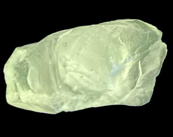 Lemon Translucent Art Glass Cullet Glowing Manganese Slag Glass #5GX51