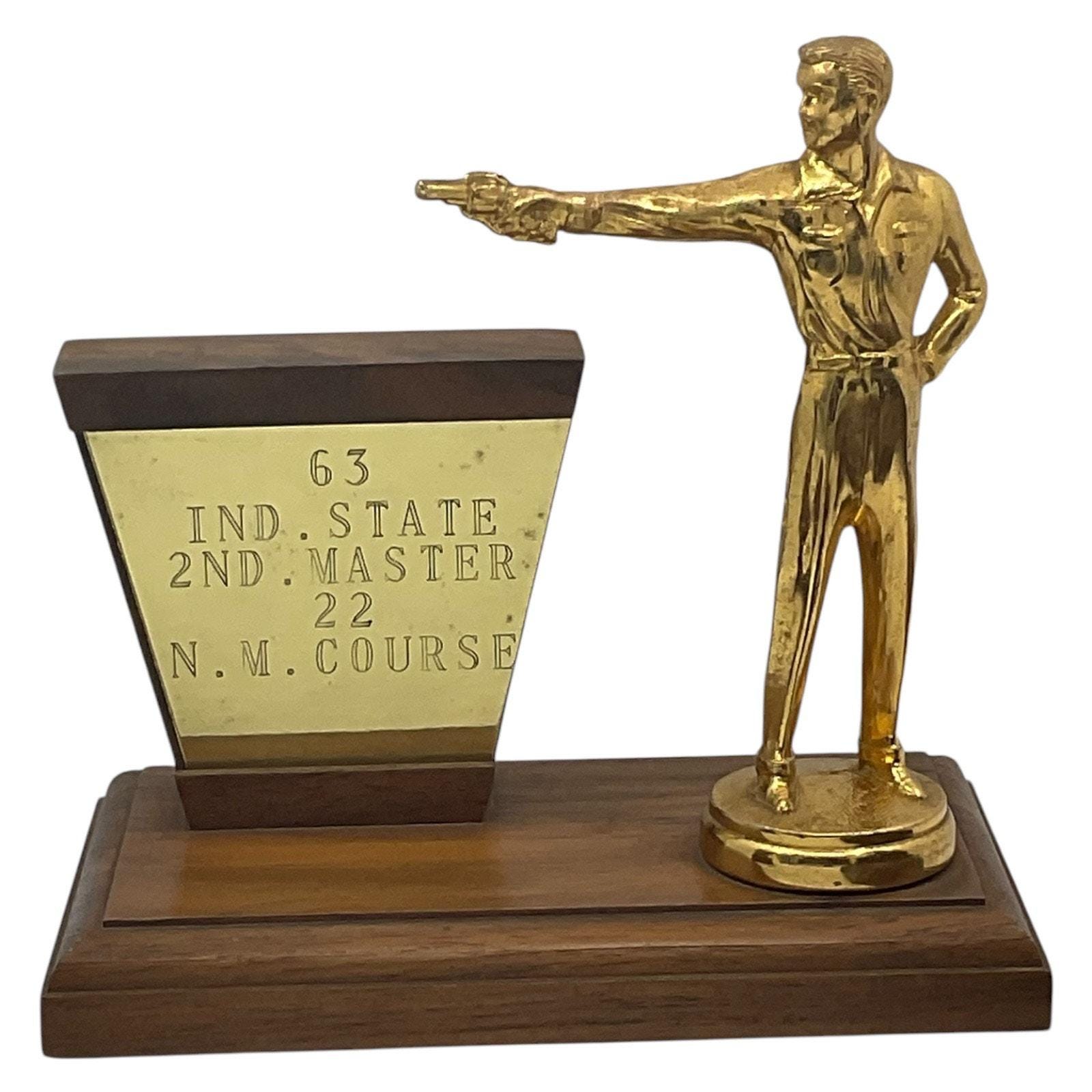 ビンテージ インディアナ州屋内射撃トロフィー 1962 1963 1964 3 個