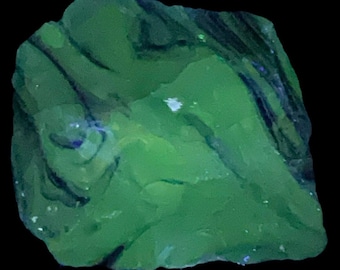 Cobalt Translucent Art Glass Cullet Glowing Manganese Slag Glass #5GX56