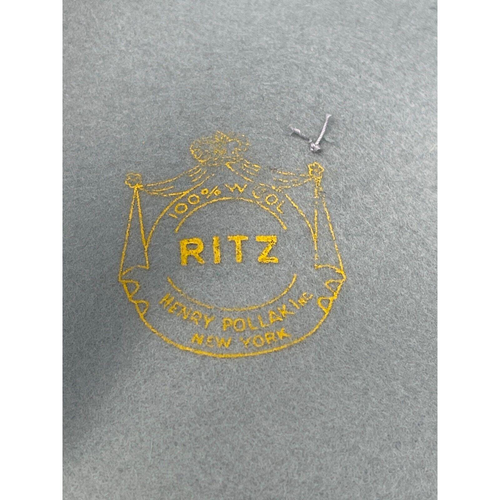 Ritz Henry Pollack Hat Dusty Blue Jewel Bow Band Baby‎ Blue Net Cover Circa 60s Ritz Henry Pollak - Etsy main image 3