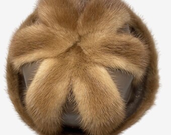 Vintage Kimble Furs Fur Trim Leather Hat Breton Roller Bowler Orig Box Bremen IN Vintage Kimble Furs Fur Trim Leather Hat Breton Roller  main image 4