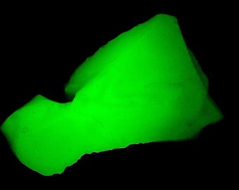 Farmhouse Gray Art Glass Cullet Glowing Uranium Manganese Slag Glass #5GX20