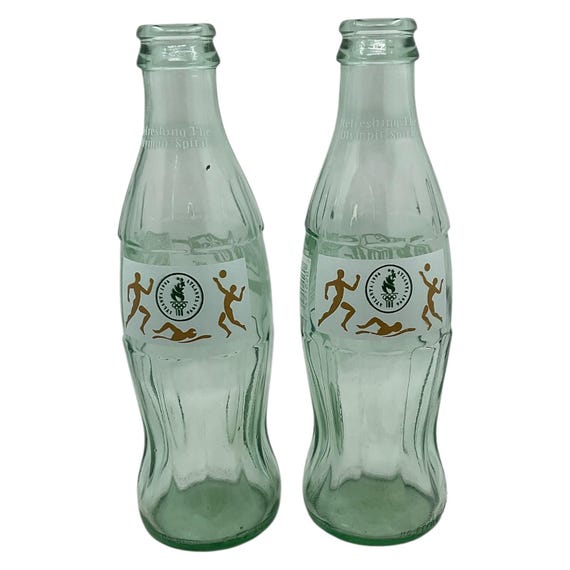 Pair of Coca Cola Atlanta 1996 Olympic Glass Bottles 8 Oz Empty Vintage -  Etsy