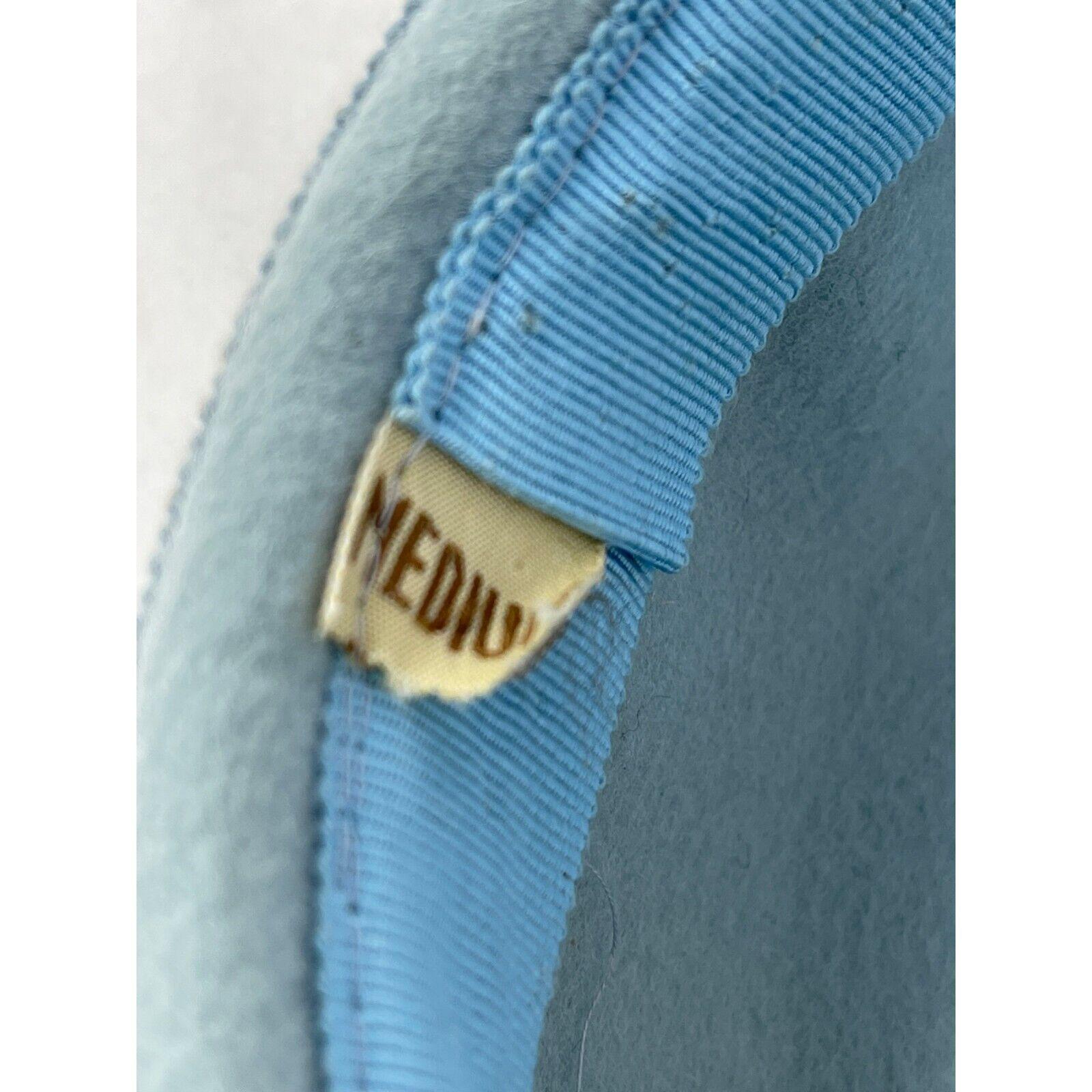 Ritz Henry Pollack Hat Dusty Blue Jewel Bow Band Baby Blue  display picture 1