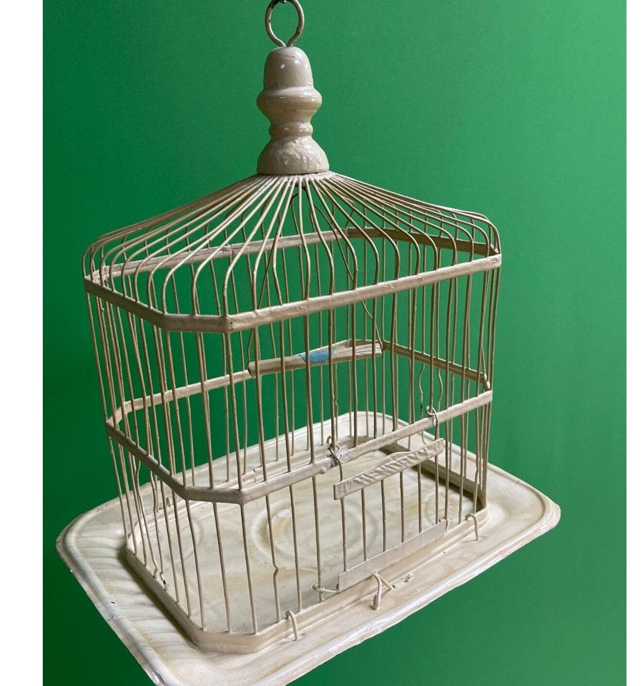 Antique Hendryx Bird Cage with original glass feeders - antiques - by owner  - collectibles sale - craigslist