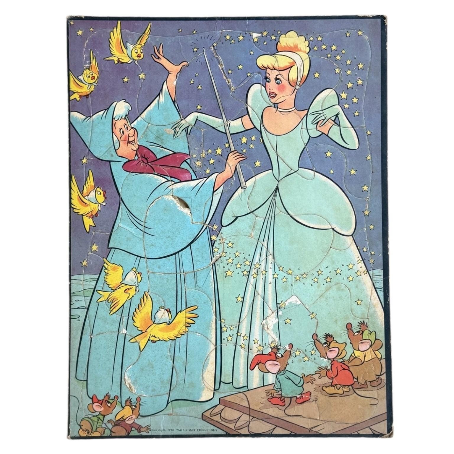 Vintage Cinderella Puzzle - Etsy
