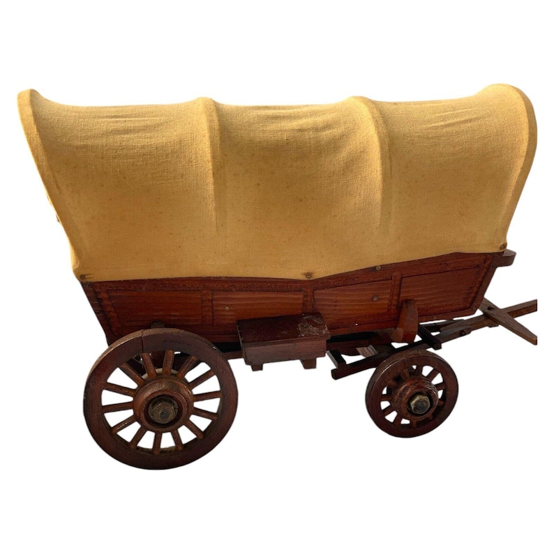 Conestoga Dodge City Covered Wagon Wooden Handmade Pioneer Model ...